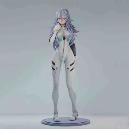 綾波レイ - エヴァンゲリオン 3D プリント モデル STL