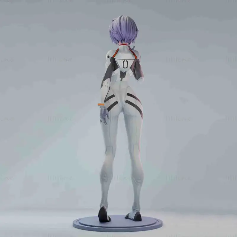 Rei Ayanami - Evangelion 3D-utskriftsmodell STL