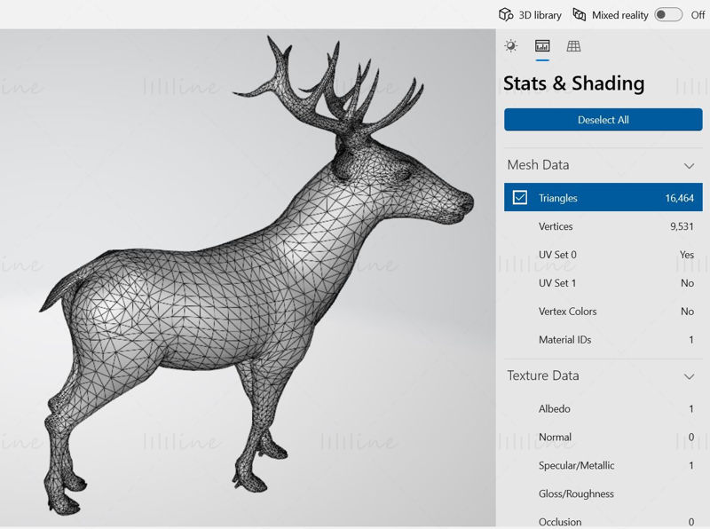 Reindeer 3D Printing Model