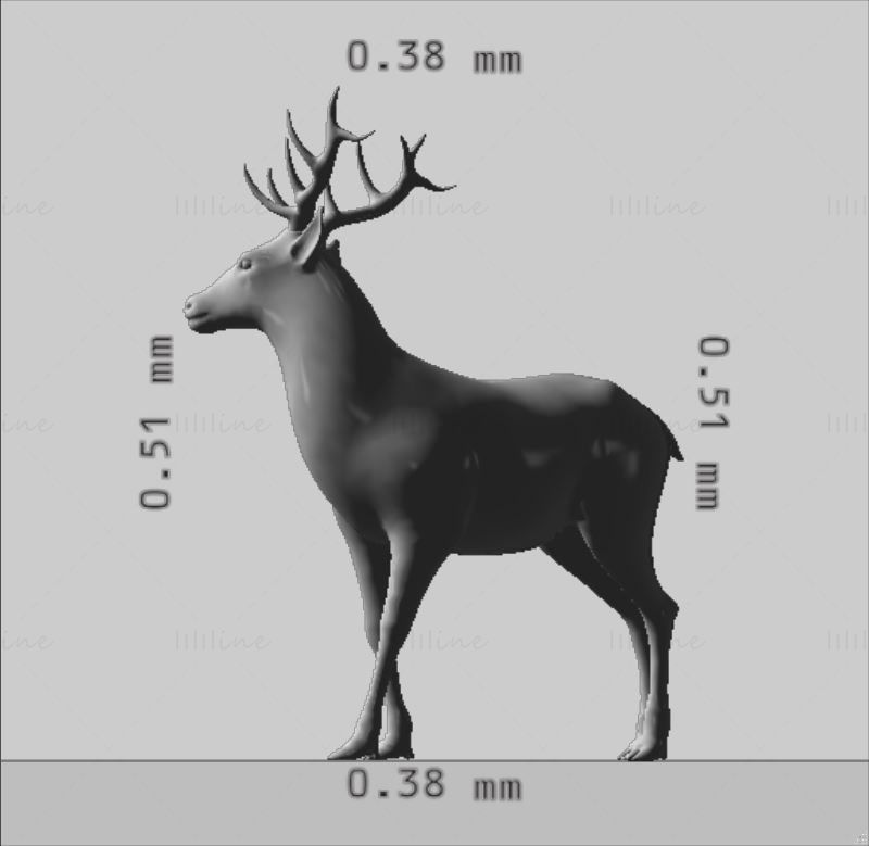 Reindeer 3D Printing Model