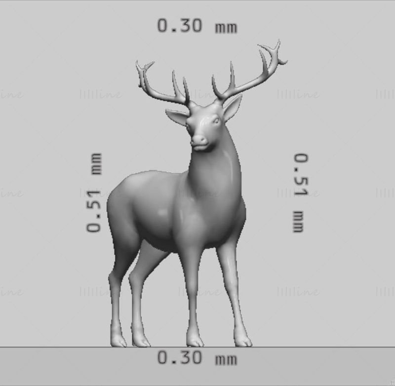 Reindeer 3D Printing Model