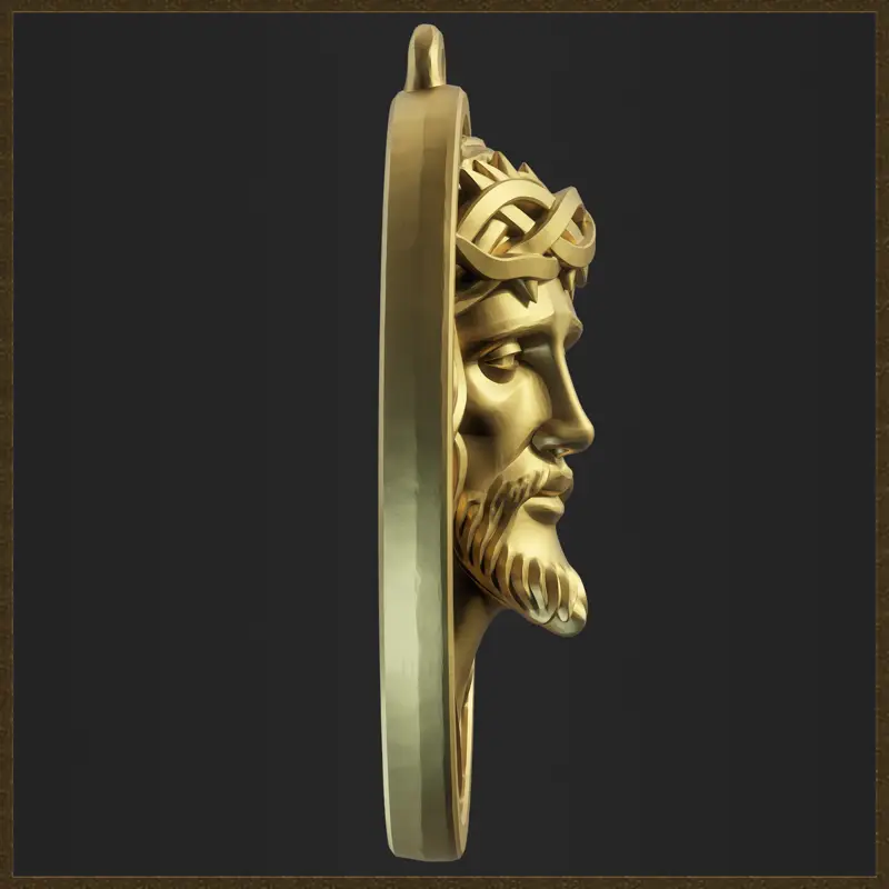 Religious Jesus Christ Pendant Jewelry Design 3D Print Model