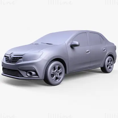 Coche Renault Logan 2018 Modelo 3D