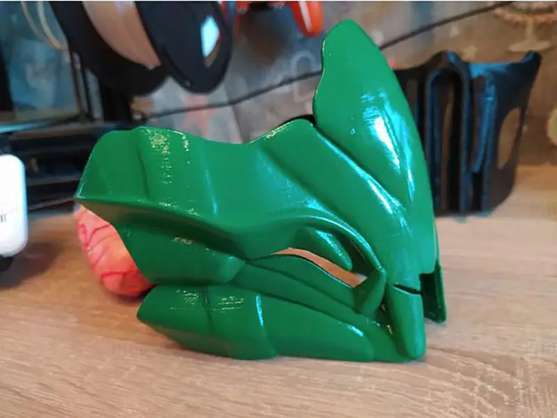 Maschera di rettile (Mortal Kombat MKX) V3 Modello di stampa 3D File STL per cosplay