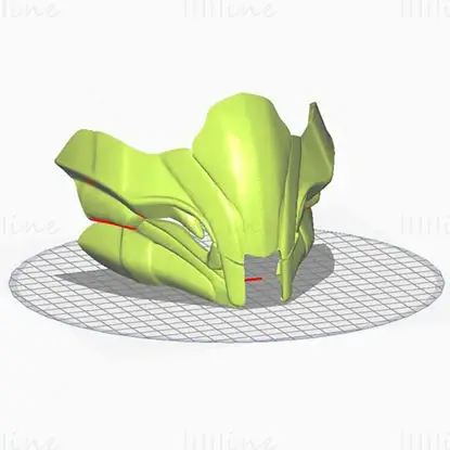 Maschera di rettile (Mortal Kombat MKX) V3 Modello di stampa 3D File STL per cosplay