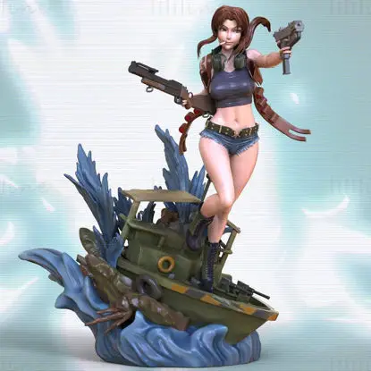 Revy - Black Lagoon 3D Print Model STL