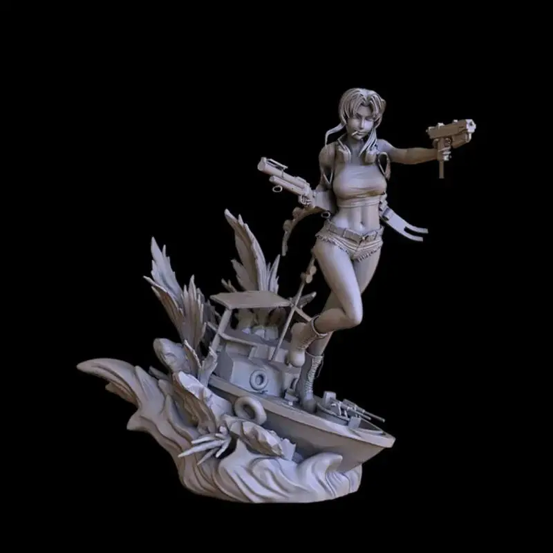 レヴィ - ブラックラグーン 3D プリントモデル STL