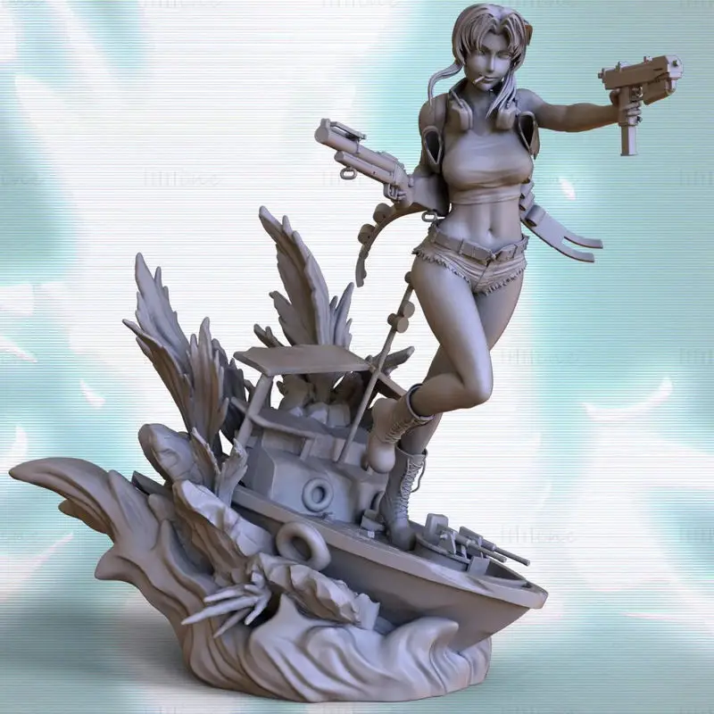 Revy - Black Lagoon 3D Print Model STL