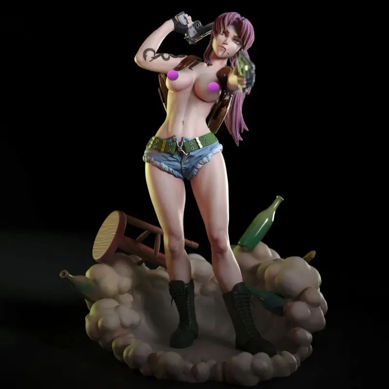 Revy NSFW - Black Lagoon 3D Print Model STL