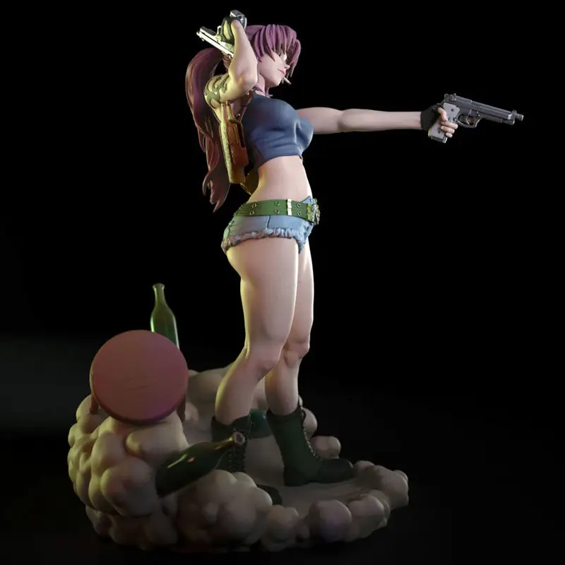 Revy NSFW - Black Lagoon 3D Print Model STL