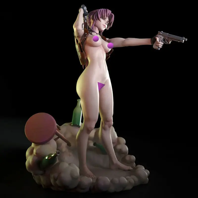 Revy NSFW - Black Lagoon 3D Print Model STL