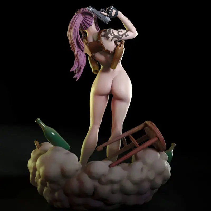 Revy NSFW - Black Lagoon 3D Print Model STL