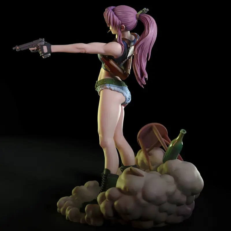 Revy NSFW - Black Lagoon 3D Print Model STL