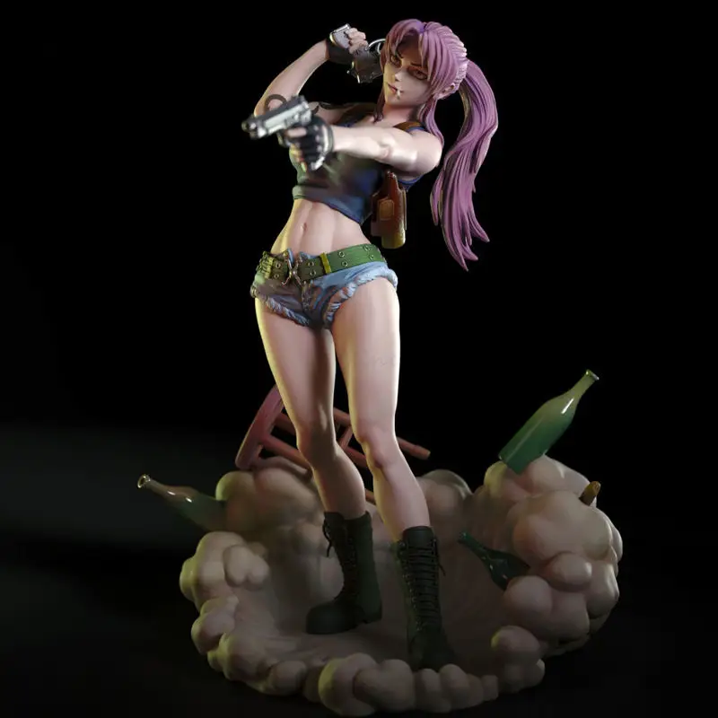 Revy NSFW - Black Lagoon 3D Print Model STL