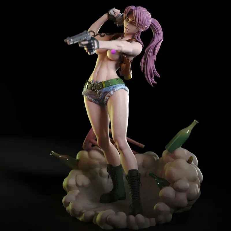 Revy NSFW - Black Lagoon 3D Print Model STL