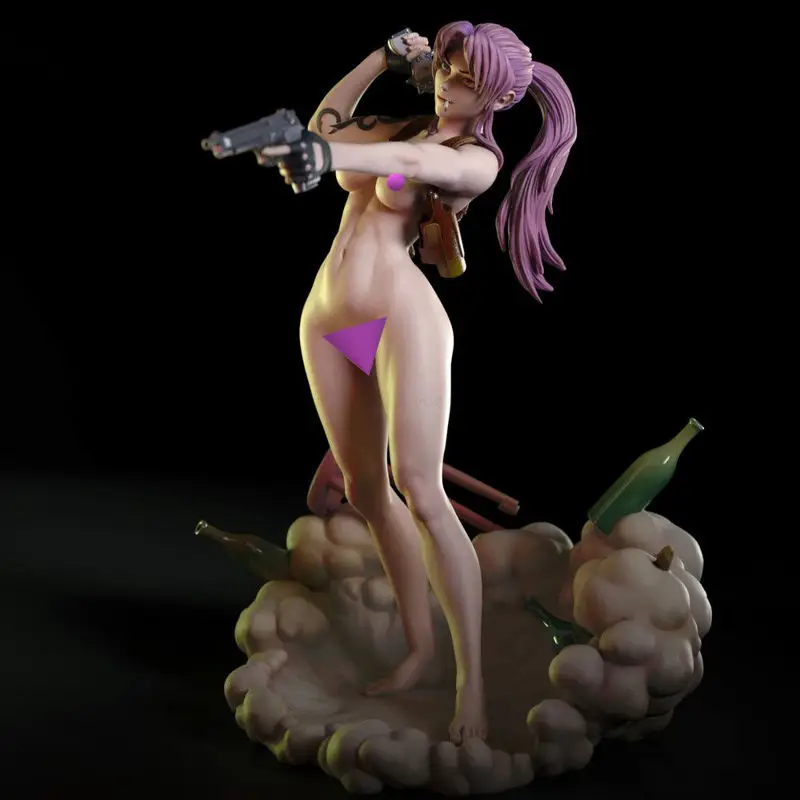 Revy NSFW - Black Lagoon 3D Print Model STL