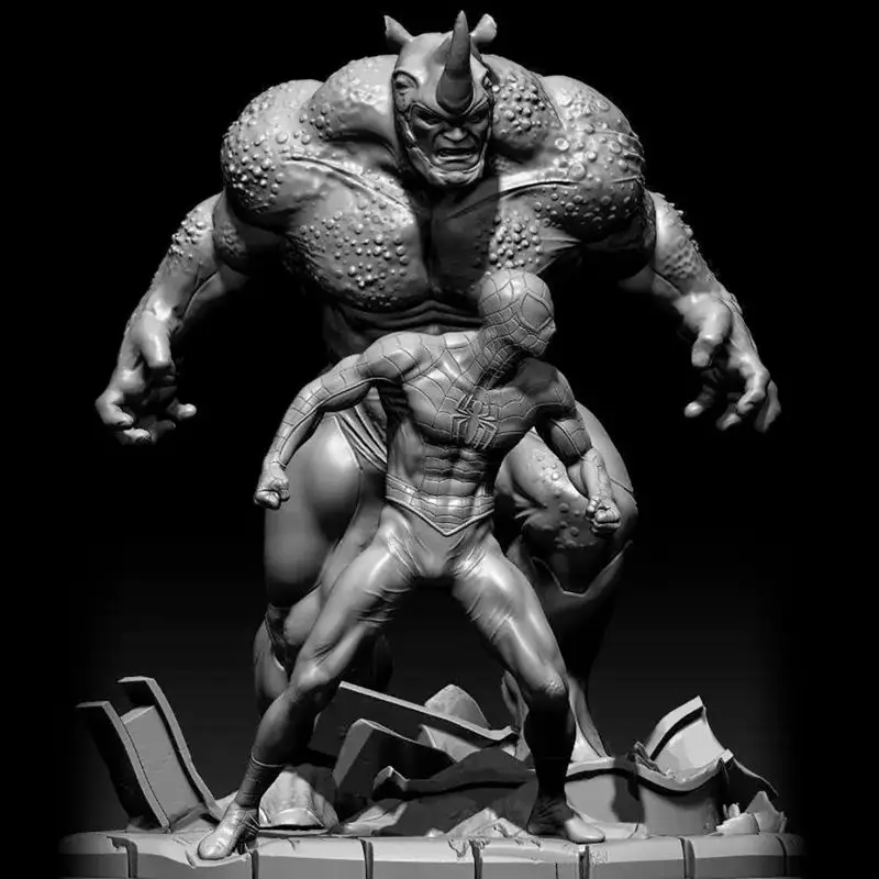 Rhino vs Spiderman 3D nyomtatási modell