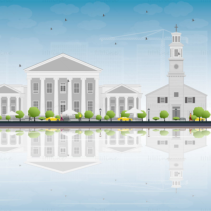 Richmond Skyline vector illustration