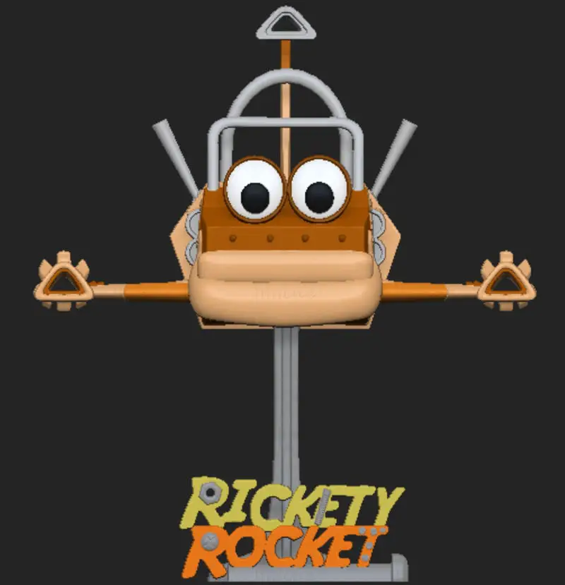 Rickety Rocket 3D Printing Model STL
