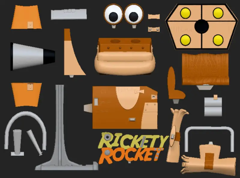 Rickety Rocket 3D Printing Model STL