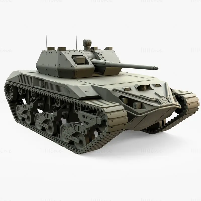 Tanque eléctrico Ripsaw M5 modelo 3d