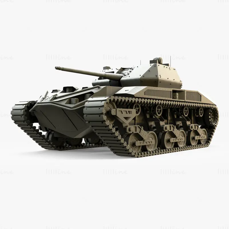 Tanque eléctrico Ripsaw M5 modelo 3d