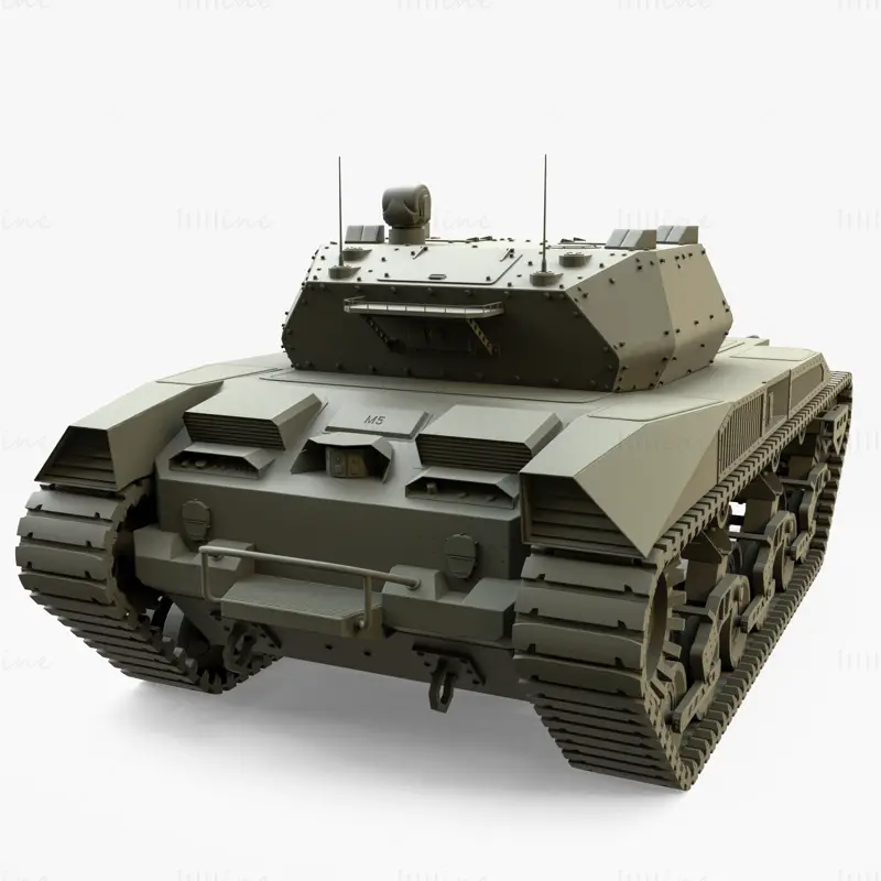 Tanque eléctrico Ripsaw M5 modelo 3d