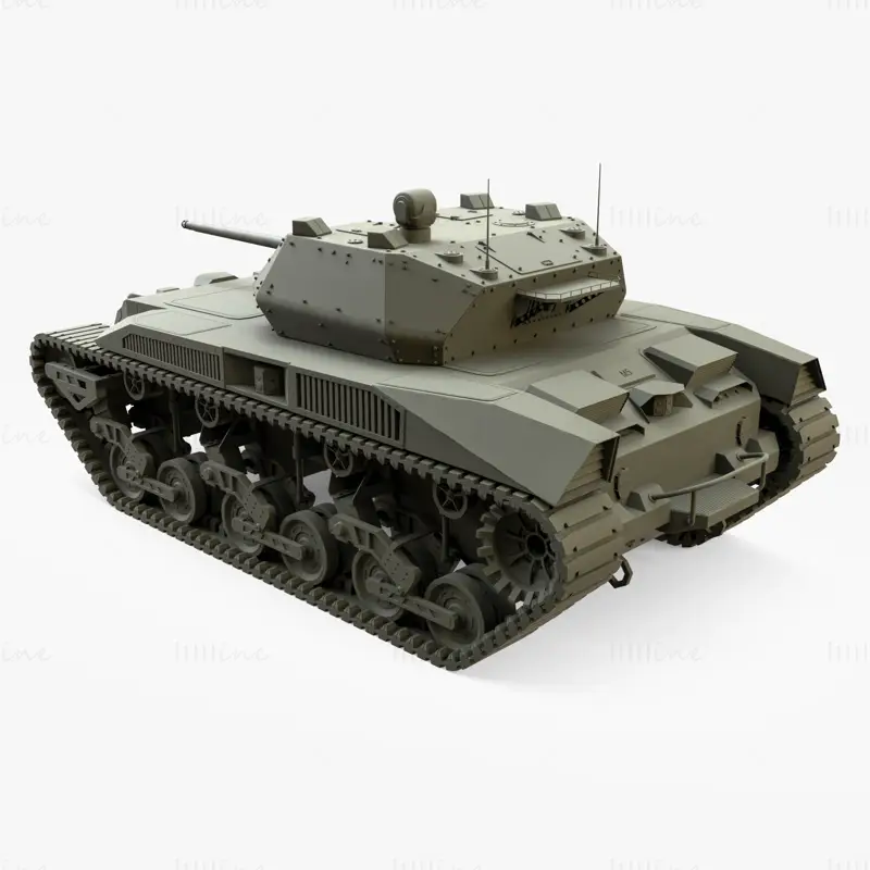 Tanque eléctrico Ripsaw M5 modelo 3d