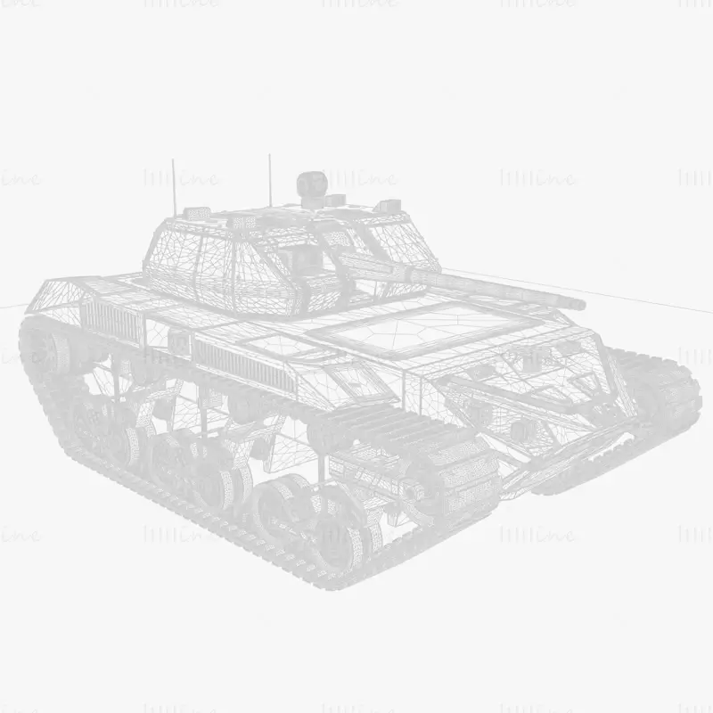 Tanque eléctrico Ripsaw M5 modelo 3d