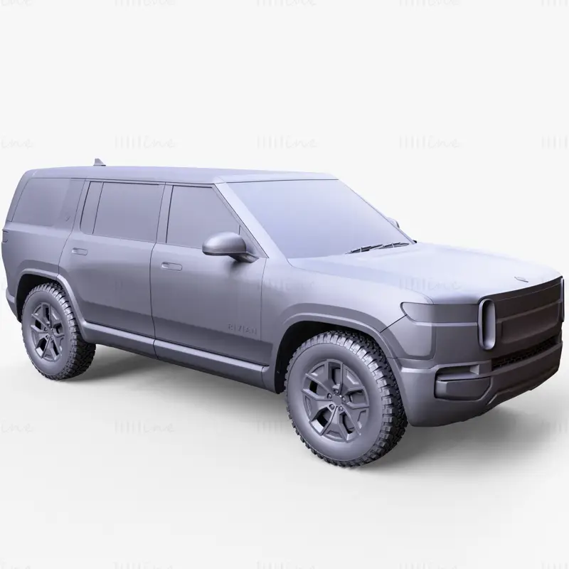 Rivian R1S 2018 Car 3D Model