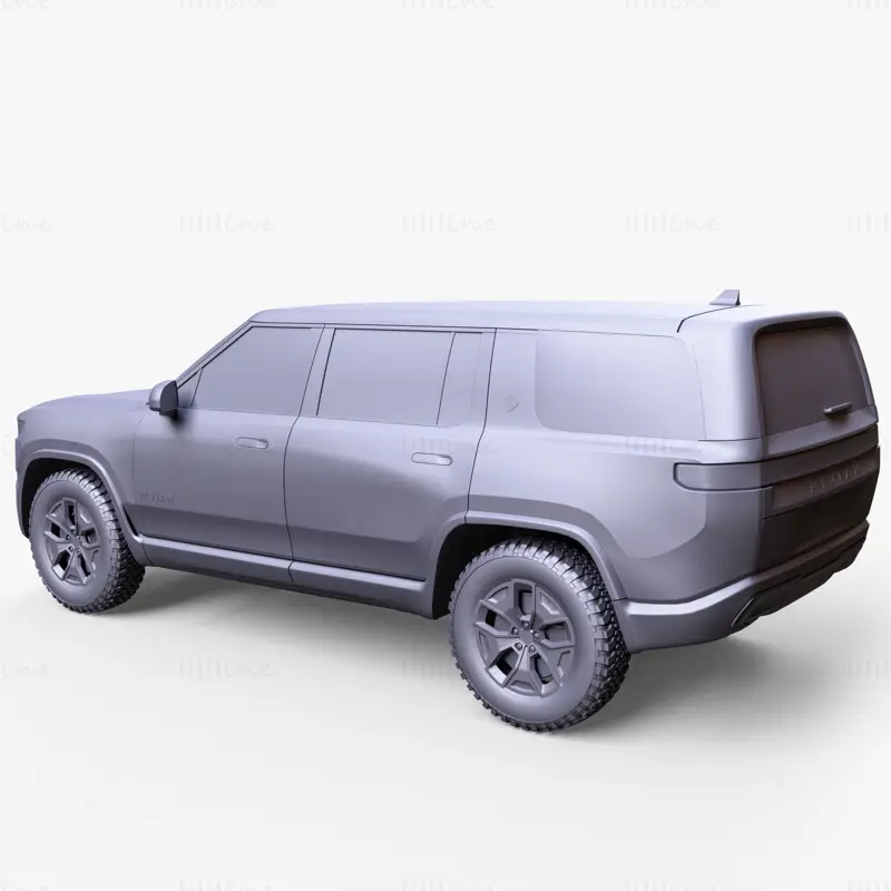 Rivian R1S 2018 Car 3D Model