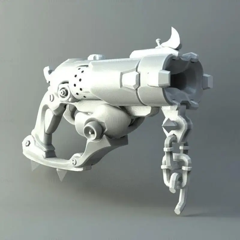 路霸 爆裂枪 3D 打印模型 STL 文件