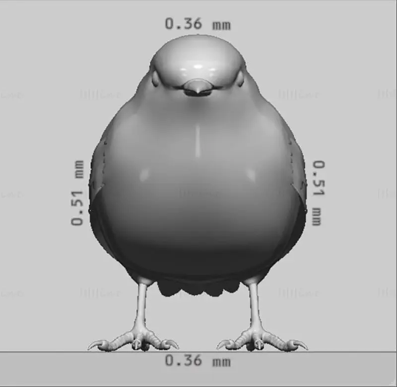 Model 3D tiska Robina Birda