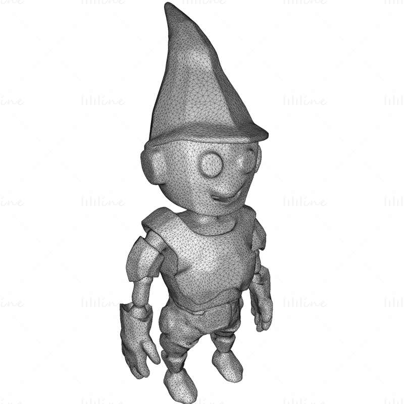 Fișiere STL pentru colecția de modele de imprimare 3D Robo Gnome Guardians