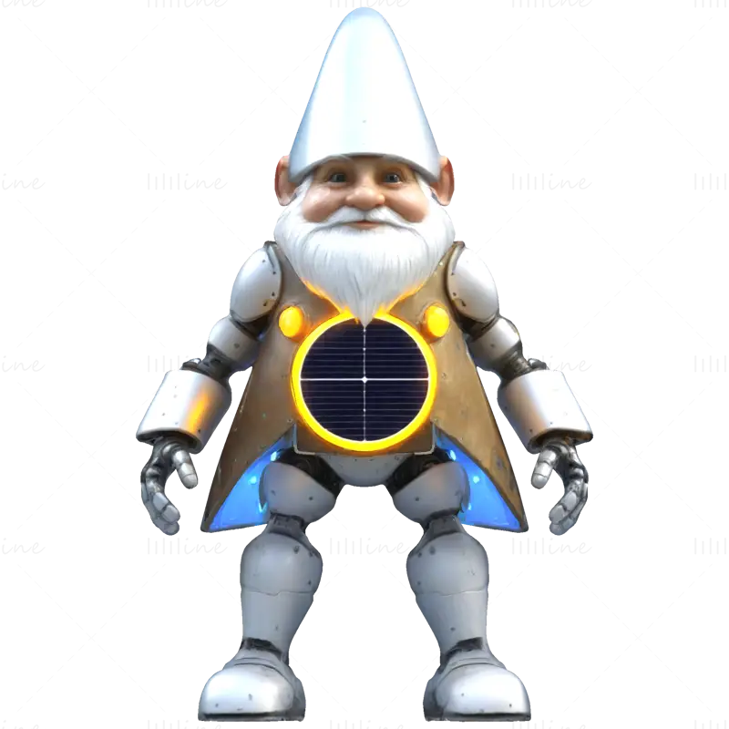 Fișiere STL pentru colecția de modele de imprimare 3D Robo Gnome Guardians