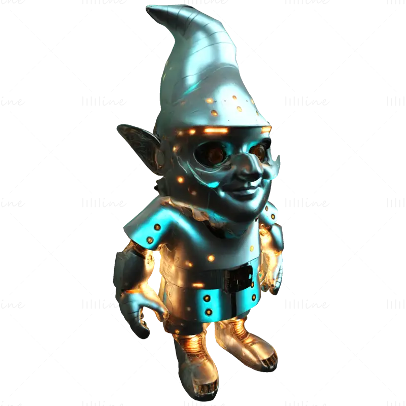 Fișiere STL pentru colecția de modele de imprimare 3D Robo Gnome Guardians