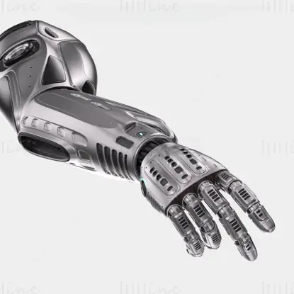 Robotic arm hand 3d model