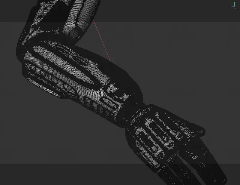 Roboterarmhand 3D-Modell