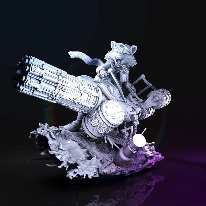 Rocket Raccoon Marvel Modelo 3D Listo para Imprimir