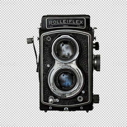 Cámara vintage Rolleiflex png