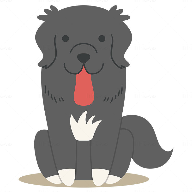 Rumänischer Rabenschäferhund Cartoon-Vektor