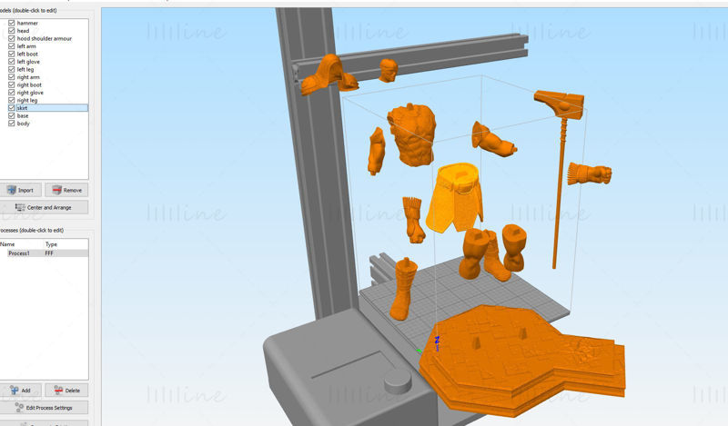Статуи Ронана 3D-модель готова к печати