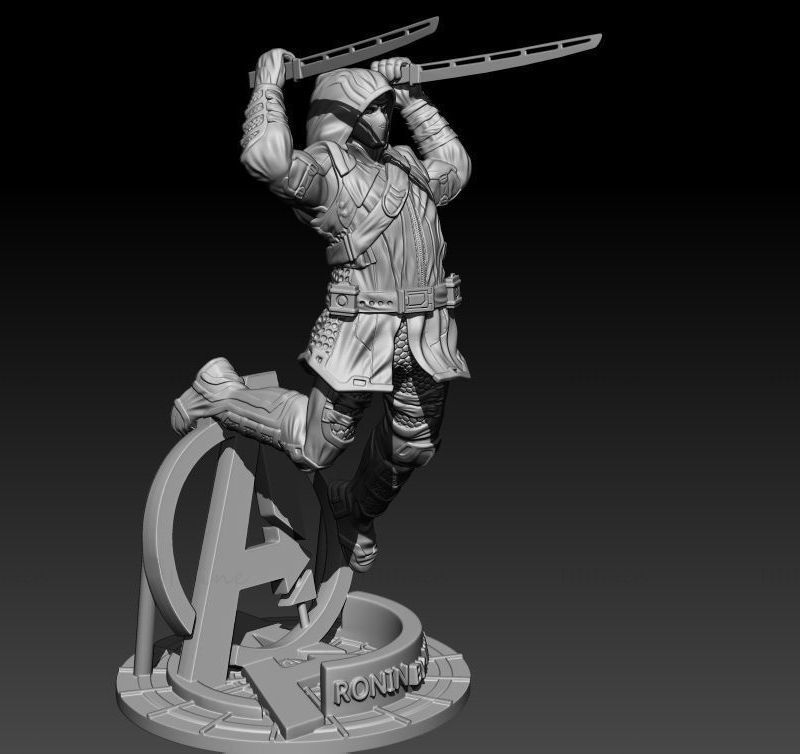 3D-модель статуй Ронина Марвел готова к печати