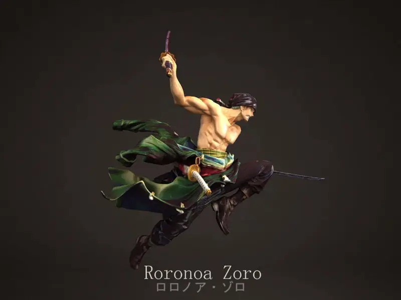 Roronoa Zoro - 3D-printmodel uit één stuk STL