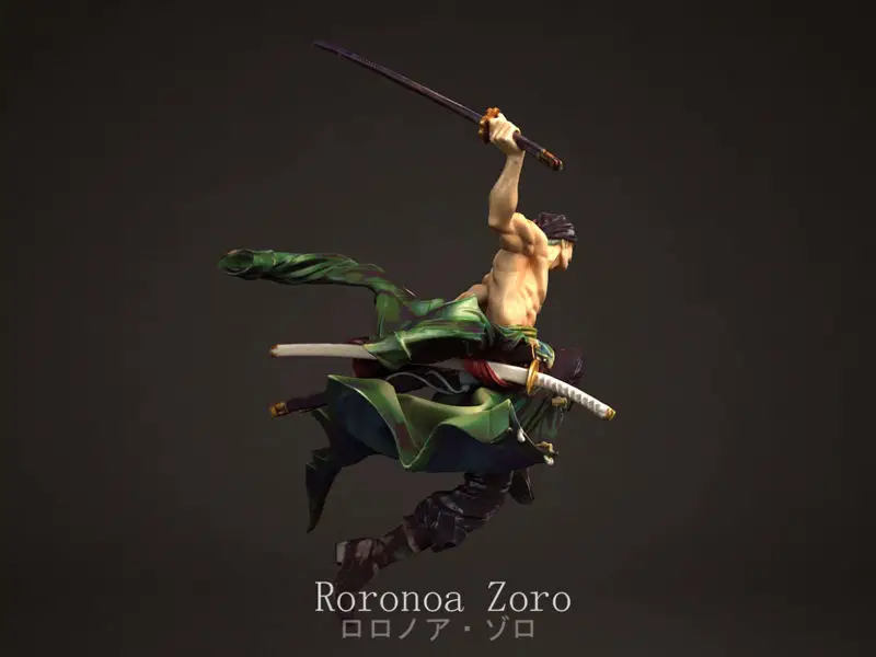 Roronoa Zoro - 3D-printmodel uit één stuk STL