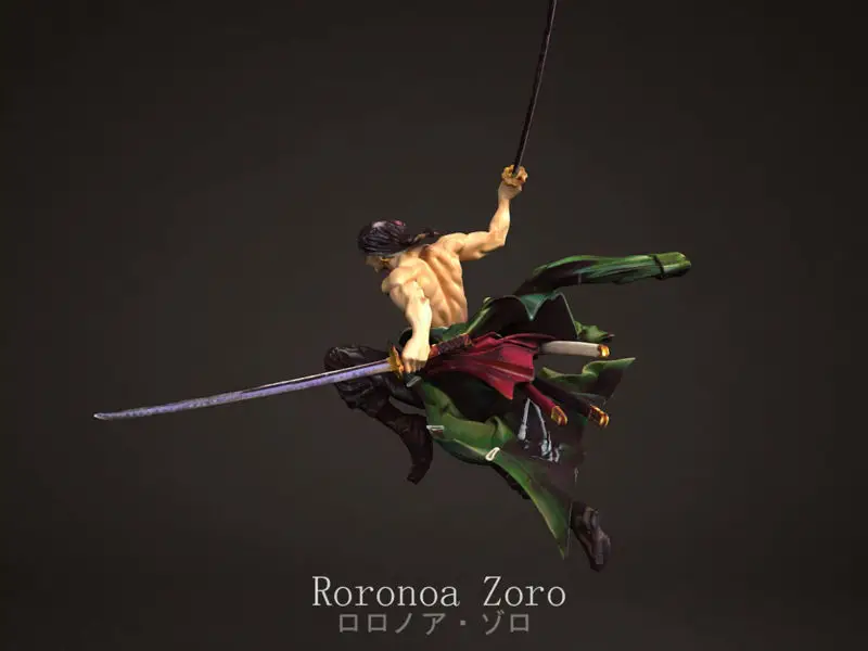 Roronoa Zoro - 3D-printmodel uit één stuk STL