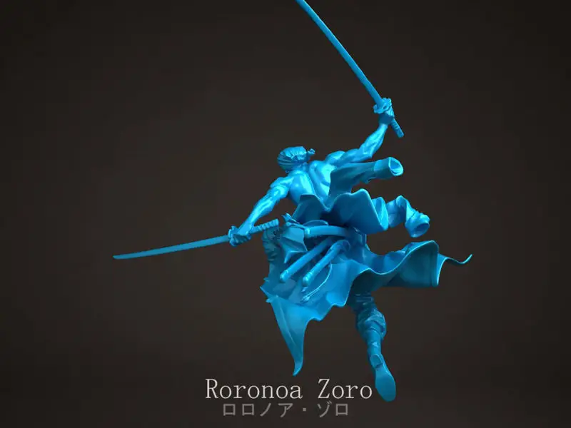 Roronoa Zoro - 3D-printmodel uit één stuk STL