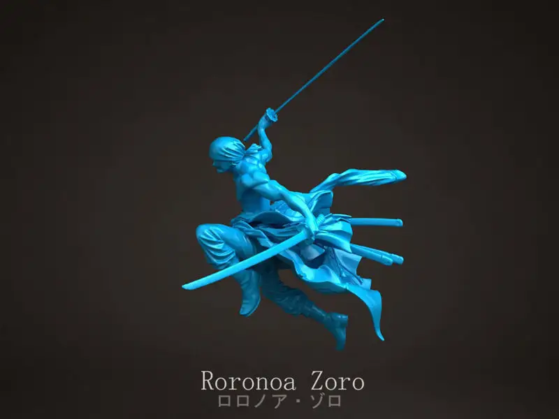 Roronoa Zoro - 3D-printmodel uit één stuk STL