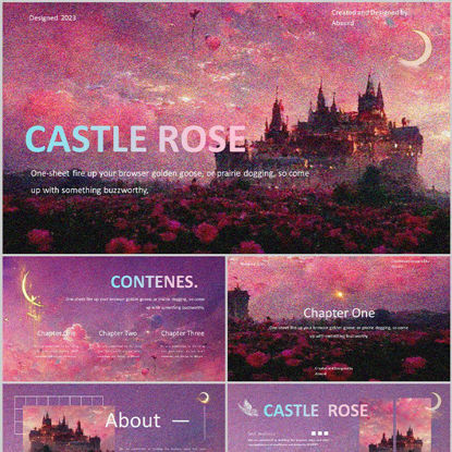 Rose Castle PowerPoint Template
