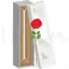 Rose flower packaging box dieline vector